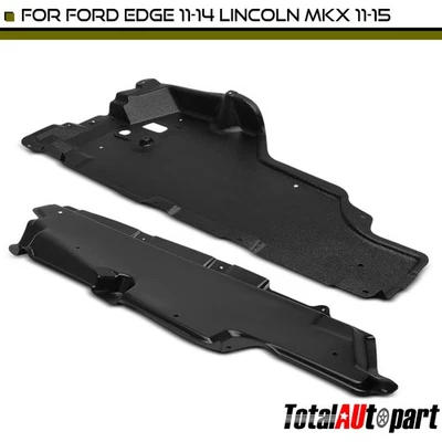 2x Protector contra salpicaduras de motor para Ford Edge 11-14 Lincoln MKX conductor delantero y pasajero Foto 1 de 4