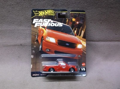 HOT WHEELS 2025 #1 FAST & FURIOUS RED 1999 FORD F-150 SVT LIGHTNING RACERS EDGE - Image 1 of 3