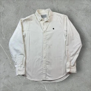 Vintage Modern (modern) Carhartt Wip Long Sleeve Shirt in White - Picture 1 of 8