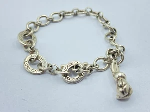 Sterling Silver Links Of London Bunny Rabbit Charm Bracelet (T1569) - Picture 1 of 8