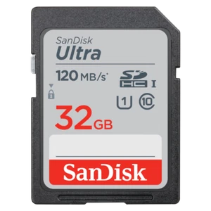 SanDisk 32GB Ultra SDHC SD Card Class 10 UHS-I Memory Card 120MB/S For Camera - Picture 1 of 12