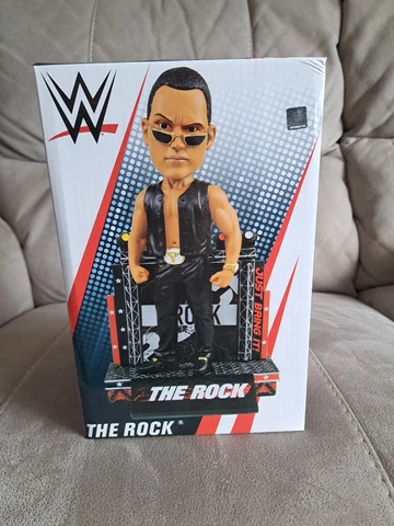 FOCO WWE WWF The Rock Bobblehead Wrestlemania New In Box Hard To Find Cover