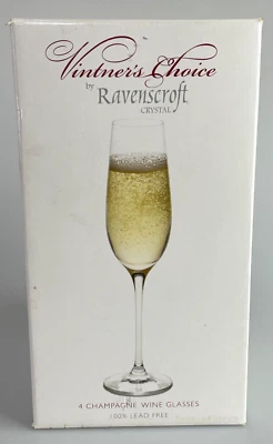 Ravenscraft Crystal VC-26 Vintner s Chocie Champagne - Juego de 4 Foto 1 de 4