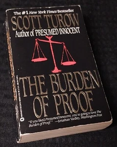 The Burden of Proof Paperback Book By Turow, Scott Crime Thriller 1990 - Picture 1 of 1