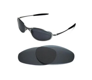NUEVO LENTE DE REPUESTO POLARIZADO NEGRO PARA GAFAS DE SOL GRUESAS OAKLEY A-WIRE - Imagen 1 de 4
