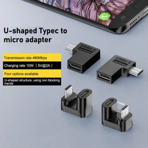 USB Male adapter Type-C to micro Female converter charging B5 adapter X7S3 - Photo 1 sur 13