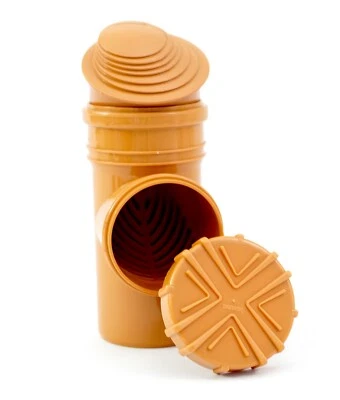 Rain pipe filter downpipe filter adapter leaf trap KG/HT pipe DN100 Ø110 orange - Image 1 of 4