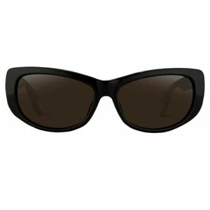 Linda Farrow luxury sunglasses 925 Sterling oval square women men NOS vintage - Picture 1 of 12