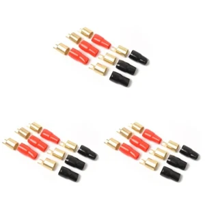 3 Count Terminals Spade for Amp Wire Quick Connectors Car Speaker Relay - Picture 1 of 12