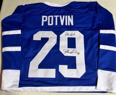 菲利克斯·波特文签名亲笔签名定制曲棍球球衣 JSA XL 码 — 第 1/2 张图片