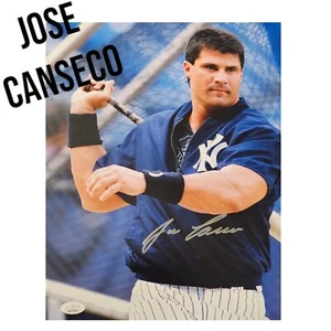 Foto firmada 11X14 de los Yankees de Nueva York José Canseco autógrafo JSA Certificado de autenticidad Oakland A's - Imagen 1 de 1