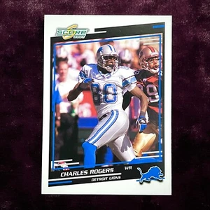 Charles Rogers 2004 Score RC #80 MINT Detroit Lions Rookie Jersey Michigan State - Bild 1 von 2