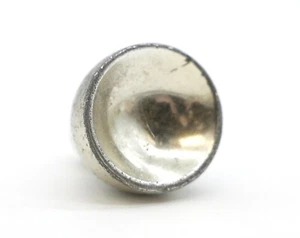 Vintage Mid Century 0.875 in. Concave Nickeled Brass Cabinet Knob - Bild 1 von 4