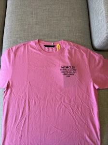 Moncler UNDFTD Global Alliance Pink T-Shirt size XL Undefeated 100% Cotton - Picture 1 of 7