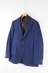 Boggi Milano Men Amsterdam Blue Sport Coat Blazer Jacket 38 48 M msrp 595$ BL047 - Picture 1 of 12