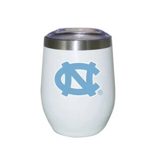 North Carolina Tar Heels Stainless Steel Stemless Wine Glass Tumbler 12 oz - Picture 1 of 2