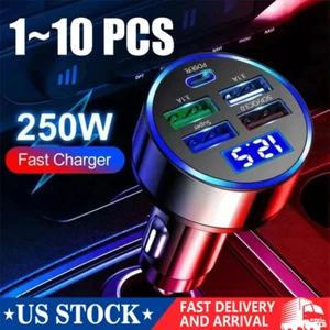 4 USB Port Super Fast Car Charger Adapter for iPhone Samsung Android Phone LOT - Picture 1 of 17