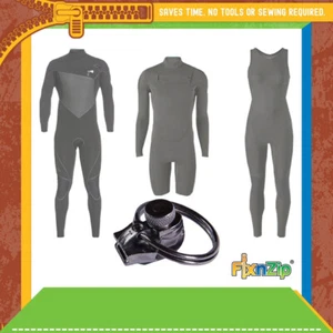 FixNZip® Kit Riparazione Cerniera - Estrattore Scorrevole Zip di Ricambio Grande - per Mute - Foto 1 di 1