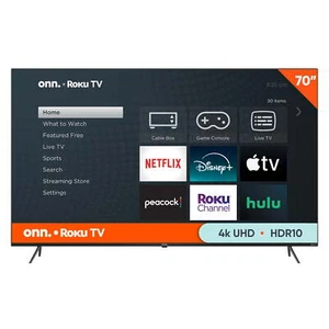 NEW 70 Inch Class 4K UHD (2160P) LED Roku Smart Television HDR Big Screen TV - Picture 1 of 12