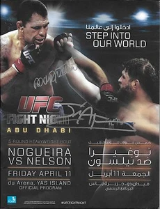 Antonio Rodrigo Nogueira Jim Alers Signed UFC Fight Night 39 Program PSA/DNA COA - Picture 1 of 5