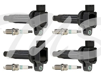 4 bobinas de encendido + 4 bujías originales Toyota aptas para Toyota Prius 2001-2009 1,5 L L L4 Foto 1 de 4