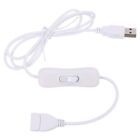 USB2.0 Male to Female Data Cable with Switch for LED Strips Fan Driving Recorder