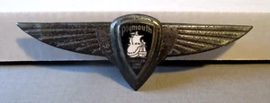 1930'S PLYMOUTH-CHRYSLER HOOD BADGE ORNAMENT-EMBLEM- PORCELAIN CHROME-8" - Picture 1 of 10