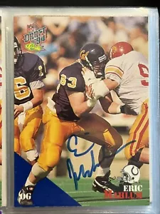 Tarjeta de fútbol americano Eric Mahlum #64 firmada autógrafo automático 1994 draft clásico 94 - Imagen 1 de 2