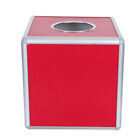 Holder Polling Lucky Raffle Tickets Red Office Metal Suggestion Box