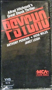 SEALED ALFRED HITCHCOCK VHS CLASSIC MOVIE 'PSYCHO' ORIGINAL RELEASE - Picture 1 of 4