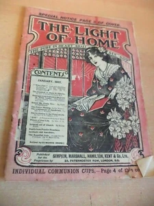 THE LIGHT OF HOME old antique magazine JAN 1907 EVERETT GREEN HOPKINSON CWD - Imagen 1 de 4