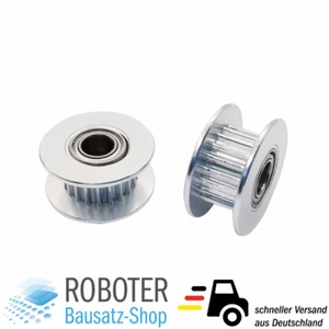 GT2 Riemenscheibe 20 Zähne 5mm Bohrung Dual Kugellager 6mm Zahnriemen 3D-Drucker - Bild 1 von 4