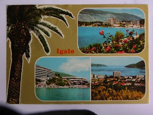 Igalo Spa Vtg. 1979 YUGOSLAVIA Postcard Rare STAMP - Picture 1 of 3
