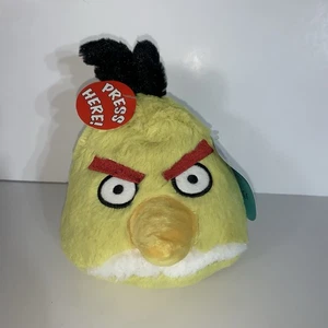 Commonwealth Toys 2010 Angry Birds Yellow Chuck 5" Plush Stuffed Animal No Sound - Picture 1 of 9