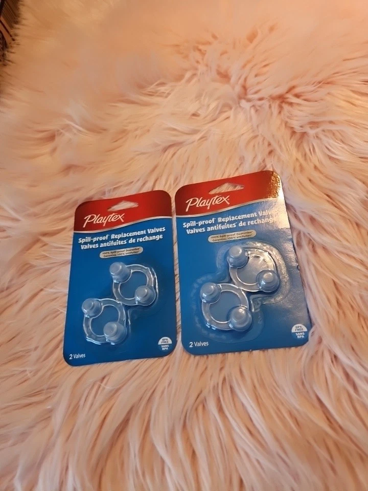 Pacote com dois (4) válvulas de substituição à prova de derramamento Playtex sem BPA  - Imagem 1 de 2