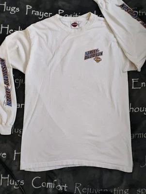 Camiseta vintage Harley Davidson manga larga ABC Pontiac Indian Chief grande Foto 1 de 4