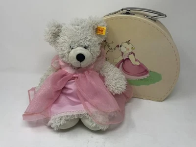 STEIFF 111891 - Teddybär Lotte Prinzessin im Koffer - weiß/beige mit Knopf und F - Bild 1 von 4
