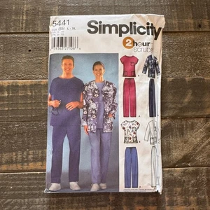 Simplicity 5441 Scrubs Hose Oberteil Jacke Schnittmuster Größe BB L-XL UNGESCHNITTEN - Bild 1 von 3