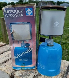 Vintage Retro Lumogaz C200 SAA Portable Camping Gaz Lamp Lightweight Automatic - Picture 1 of 9