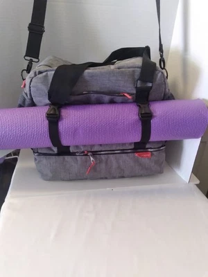 BOLSO DE YOGA GRANDE LUCKAYA ALMACENAMIENTO ATLÉTICO GIMNASIO BOLSO HOMBRES MUJERES LIBRO GRIS ZAPATO BOLSILLO Foto 1 de 4