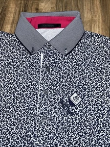 Greyson Wolf Creek Coral Dreams Print Perofmance Golf Polo, Mens Small - Picture 1 of 10