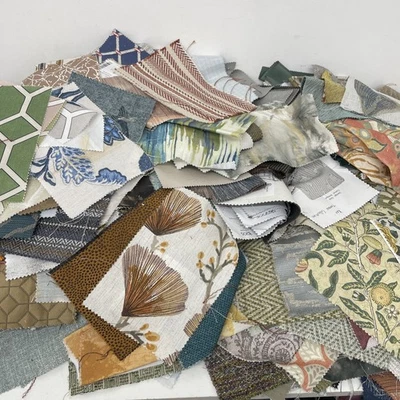 Huge Fabric Samples Bundle Patchwork Craft Projects Mixed Textiles - Image 1 of 4
