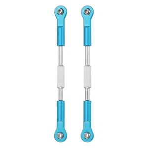 2 Pcs Lenk Servo Stäbe RC Aluminium Lenker Für RC Auto(Blau, 93mm) - Bild 1 von 5