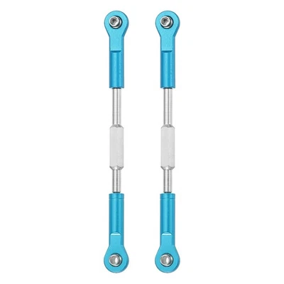 2 Pcs Lenk Servo Stäbe RC Aluminium Lenker Für RC Auto(Blau, 93mm) - Bild 1 von 4
