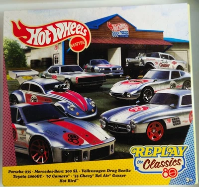 Hot Wheels Premium Replay the Classics anos 80 conjunto de caixa de 7 carros Porsche Toyota Camaro - Imagem 1 de 4