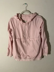 Giacca a vento Lululemon donna rosa poli con cappuccio 1/2 zip taglia 6 leggera - Foto 1 di 6