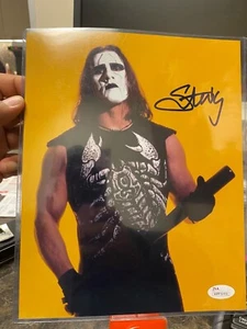 wrestler photo Sting picture with JSA Authentication Certification #WPP36456 - Picture 1 of 2