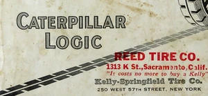 Kelly Springfield Caterpillar Tire Advertising Booklet  Trucks Tractor  1910-20s - Picture 1 of 15