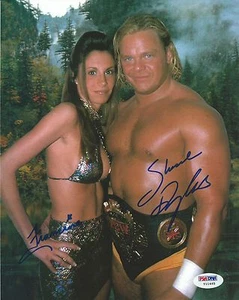 Shane Douglas & Francine Signed 8x10 Photo PSA/DNA COA ECW WWE Picture Autograph - Picture 1 of 24