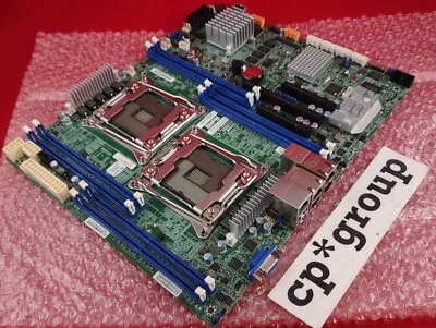 Placa madre servidor Supermicro 2x LGA 2011 sockets DDR4 RAM ranuras X10DRL-CT Foto 1 de 3